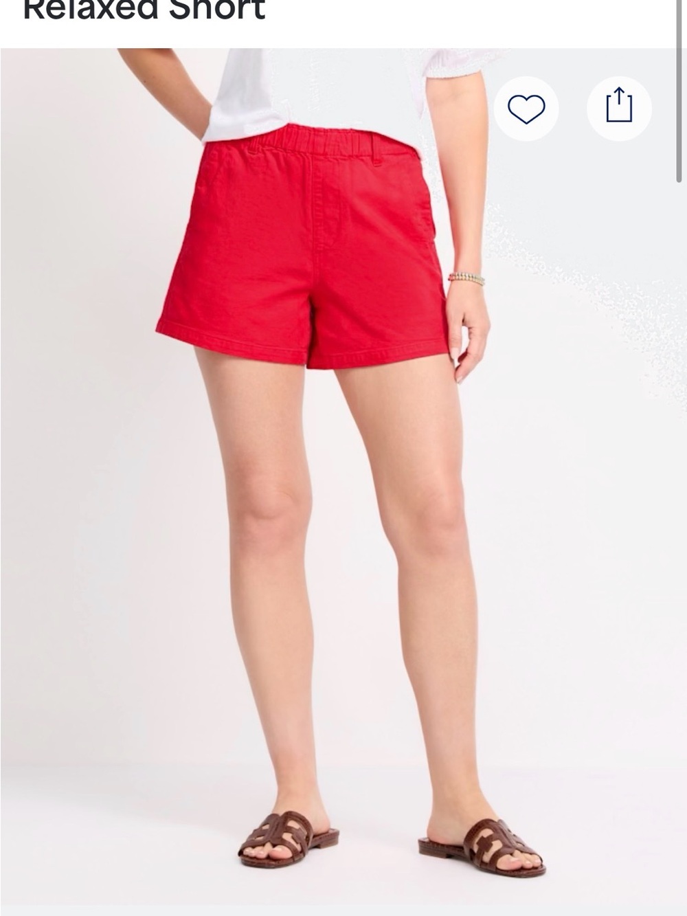Classic Relaxed Women’s Shorts in Red